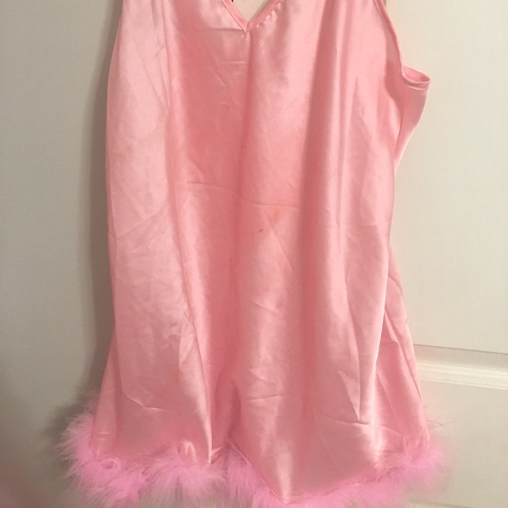 Dolls kill pink feather nightgown